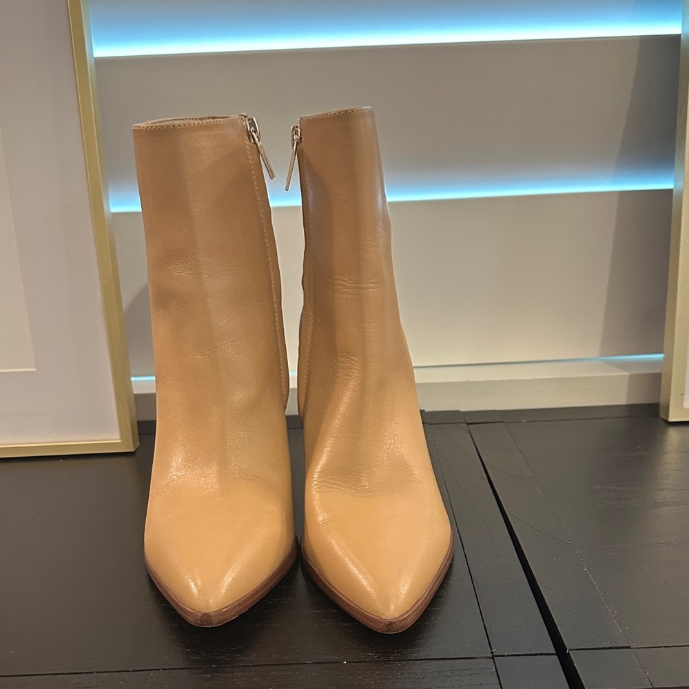 Marc Fisher Tan Ankle Boots